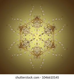 Vector christmas abstract colorful background with falling snowflake. Vector illustration. Snowflake background.