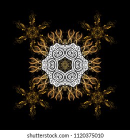 Vector christmas abstract colorful background with falling snowflake. Vector illustration. Winter abstract background. Christmas background with snowflakes.
