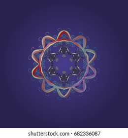 Vector christmas abstract colorful background with falling snowflake. Snowflakes Vector illustration. Decoration winter snow icons.