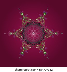 Vector christmas abstract colorful background with falling snowflake.