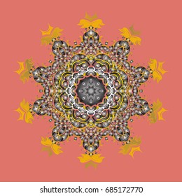 Vector christmas abstract colorful background with falling snowflake. Christmas background with snowflakes. Winter abstract background. Vector illustration.