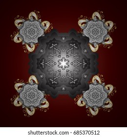 Vector christmas abstract colorful background with falling snowflake. Christmas background with snowflakes. Winter abstract background. Vector illustration.