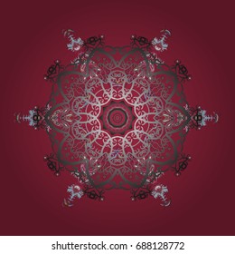 Vector christmas abstract colorful background with falling snowflake. Decoration winter snow icons.