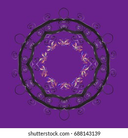 Vector christmas abstract colorful background with falling snowflake.