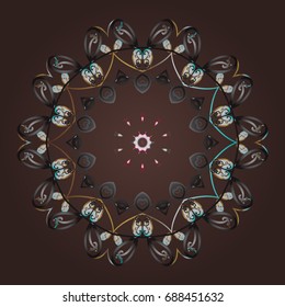 Vector christmas abstract colorful background with cute snowflake. Different snowflake collection vector, winter elements on a colorful background.