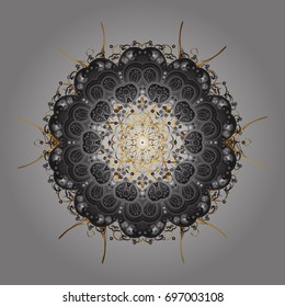 Vector christmas abstract colorful background with falling snowflake. Vector illustration. Snowflake background.