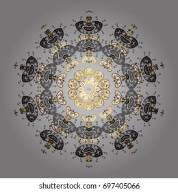 Vector christmas abstract colorful background with falling snowflake. Vector illustration. Snowflake background.