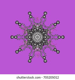 Vector christmas abstract colorful background with cute snowflake. Christmas background with snowflakes. Vector illustration. Winter abstract background.