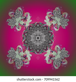 Vector christmas abstract colorful background with falling snowflake. Winter abstract background. Vector illustration. Christmas background with snowflakes.
