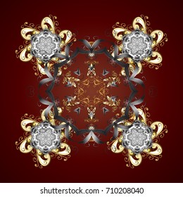 Vector christmas abstract colorful background with falling snowflake. Vector illustration. Snowflake background.