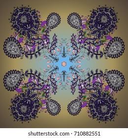 Vector christmas abstract colorful background with falling snowflake. Winter abstract background. Vector illustration. Christmas background with snowflakes.