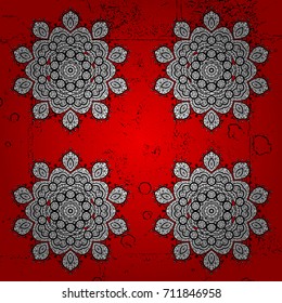 Vector christmas abstract colorful background with cute snowflake. Christmas background with snowflakes. Vector illustration. Winter abstract background.