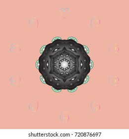 Vector christmas abstract colorful background with falling snowflake. Vector illustration. Snowflake background.