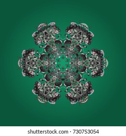 Vector christmas abstract colorful background with falling snowflake. Snowflakes Vector illustration. Decoration winter snow icons.