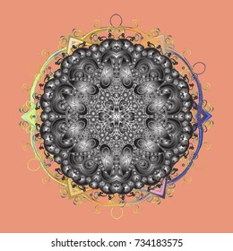 Vector christmas abstract colorful background with falling snowflake. Winter abstract background. Vector illustration. Christmas background with snowflakes.