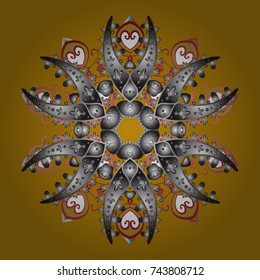 Vector christmas abstract colorful background with falling snowflake. Winter abstract background. Vector illustration. Christmas background with snowflakes.