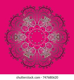 Vector christmas abstract colorful background with falling snowflake. Winter abstract background. Vector illustration. Christmas background with snowflakes.