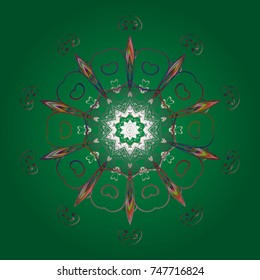 Vector christmas abstract colorful background with falling snowflake. Winter abstract background. Christmas background with snowflakes. Vector illustration.