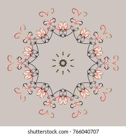 Vector christmas abstract colorful background with falling snowflake. Christmas background with snowflakes. Winter abstract background. Vector illustration.