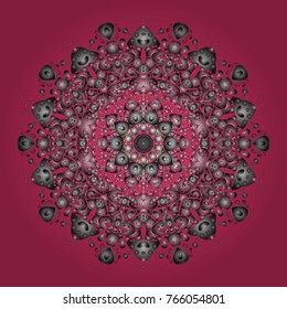 Vector christmas abstract colorful background with falling snowflake. Snowflakes Vector illustration. Decoration winter snow icons.