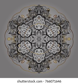 Vector christmas abstract colorful background with falling snowflake. Christmas background with snowflakes. Winter abstract background. Vector illustration.