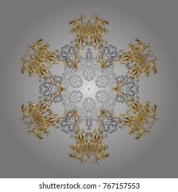 Vector christmas abstract colorful background with falling snowflake. Christmas background with snowflakes. Winter abstract background. Vector illustration.