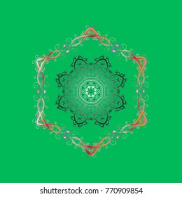 Vector christmas abstract colorful background with falling snowflake. Christmas background with snowflakes. Winter abstract background. Vector illustration.