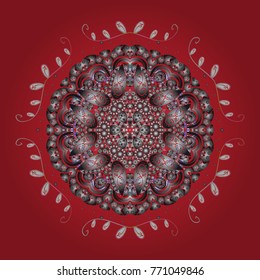 Vector christmas abstract colorful background with cute snowflake. Vector illustration. Winter abstract background. Christmas background with snowflakes.