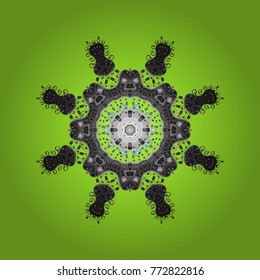Vector christmas abstract colorful background with falling snowflake. 