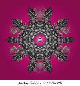 Vector christmas abstract colorful background with falling snowflake. Snowflakes Vector illustration. Decoration winter snow icons.