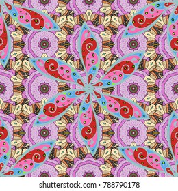 Vector christmas abstract colorful background with falling snowflake. Snowflakes Vector illustration. Decoration winter snow icons.