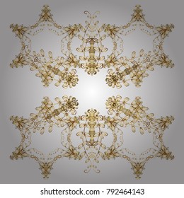 Vector christmas abstract colorful background with cute snowflake. Different snowflake collection vector, winter elements on a white colors.