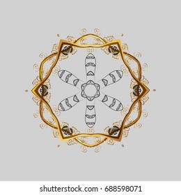 Vector christmas abstract gray background with falling snowflake. Vector illustration. Winter abstract background.