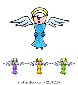 Vector Christmas Angel