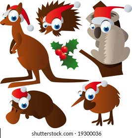 Vector Christmas Animals