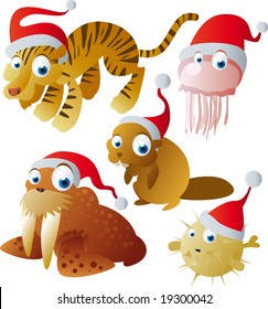 vector christmas animals