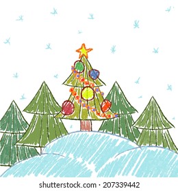 Vector Christmas background