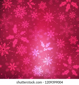 Vector christmas background concept design of white snowflake and snow with copy space