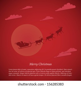 Vector christmas background with copy space