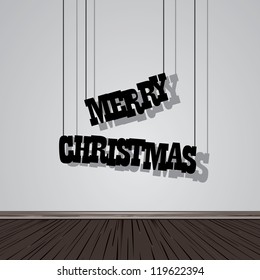 vector christmas background. cut paper design