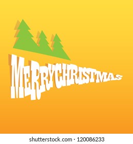 vector christmas background. cut paper design. merry christmas card,