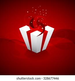 Vector Christmas Background with gift