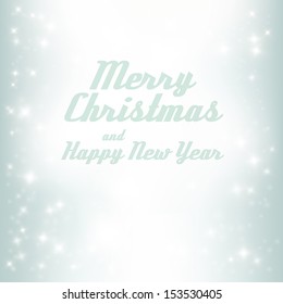 Vector Christmas background. Holiday backdrop. Greeting Card with text Merry Christmas and Happy New Year