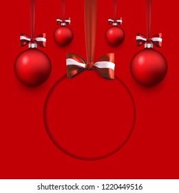 Vector christmas background. Holiday template for  greeting card, sale banner.
Christmas and New year frame 