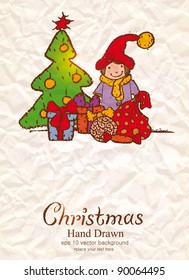 Vector christmas background. Merry xmas!
