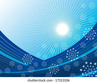 Vector Christmas  background (Raster version 18268699)