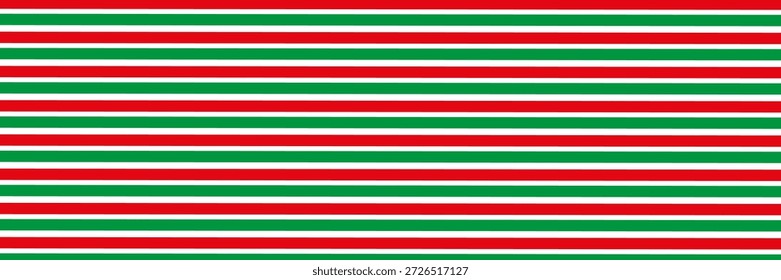 Vector Christmas background. Red and green diagonal stripes pattern.