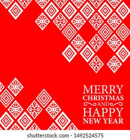 VECTOR CHRISTMAS BACKGROUND IN SCANDINAVIAN STYLE