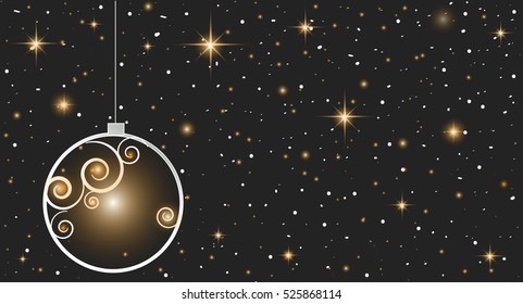 
vector, Christmas background with snow