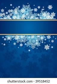 vector christmas background with snowflakes